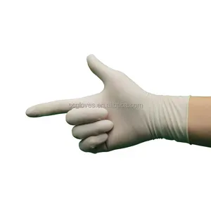 Manufacturer Personal Safety Protection Household Powder And Powder Free Latex Gloves Color White 100 Pcs Box