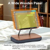 Support de livre en bois pour pouf – Clips de page réglables mains libres pour lit, bureau, canapé et cuisine |   Cadeau pour les lecteurs