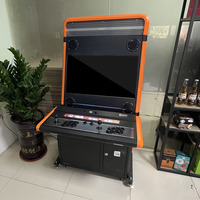 Machine de jeu d'arcade rétro multi-jeux à monnayeur en métal de 32 pouces avec support espagnol pour l'amusement