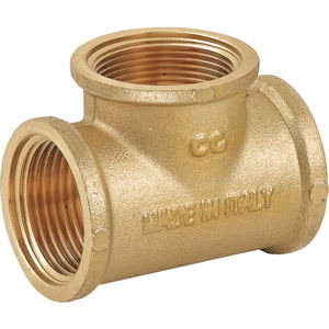 Té en laiton jaune raccord 12mm connecteur de tuyau en cuivre technique de forgeage taille 15mm avec emballage en boîte - Product Image 2