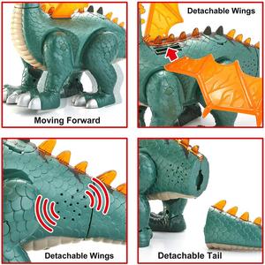 Drago Dinosauro Elettronico Realistico che Cammina con Suoni di Ruggito e 2 Uova da Deposito - Product Image 6