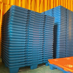 พาเลทพลาสติกแบบยุโรป 4 ทิศทาง ขนาด 1100x1100 มม. หนึ่งด้าน รับน้ำหนักได้ 2 ตัน (แบบไดนามิก) และ 3 ตัน (แบบคงที่) สีฟ้า ยี่ห้อ Shunlu - Product Image 6