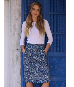 กระโปรงทรงเอผ้าฝ้ายคุณภาพสูง 100% ให้ความระบายอากาศได้ดีตลอดวัน พร้อมทรงสวยเรียบหรูสำหรับการแต่งตัวในชีวิตประจำวัน - Product Image 1