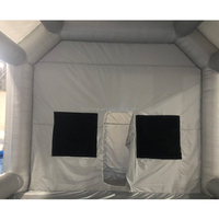 Cabine de peinture de voiture cabine de pulvérisation portable sauter tente gonflable chambre avec système de filtre voiture peinture cabine de peinture gonflable