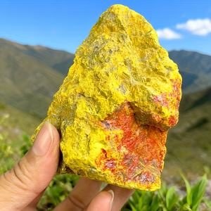 Piedra en Bruto de Orpiment Rojo Natural Raro al por Mayor - Minerales de Realgar, Estilo Bohemio para Decoración del Hogar y Regalo Festivo - Product Image 1
