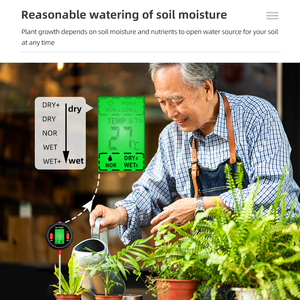 Alat Ukur Tanah Digital 5 in 1: Pengukur Kelembaban, Suhu, Keasaman, Alkali, dan pH Tanah - Product Image 5