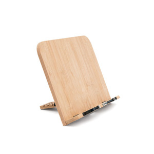 2026 Support de lecture réglable en bois de bambou, support pliable pour tablette et livre de cuisine, étagère de rangement pour la maison - Product Image 4