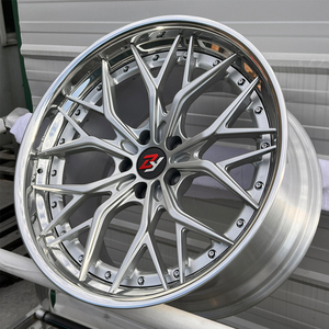 Jantes forgées sur mesure, chrome argenté, rivets en maille, 18, 19, 20, 21, 22 pouces, 5x108, 5x114.3 pour Infiniti G35, Lexus IS250, Volvo S60, 6061 T6 - Product Image 3