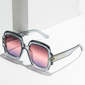 <span class=keywords><strong>Lunettes</strong></span> <span class=keywords><strong>tendance</strong></span> 2023, double ligne, grand carré rétro bleu floral dégradé nuances mode original femme sexy femmes <span class=keywords><strong>lunettes</strong></span> de soleil - Product Image 1