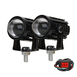 Projecteur d'écran LED GPRGIT Motor102, lentille de projecteur, phare laser miniature bicolore, lampe de conduite, faisceau haut/bas, universel pour camions - Product Image 2