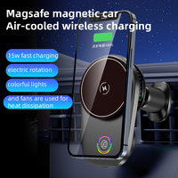 Support de charge magnétique sans fil 15W avec dissipation thermique semi-conductrice, lumière RGB respirante et contrôle tactile – Commande en gros