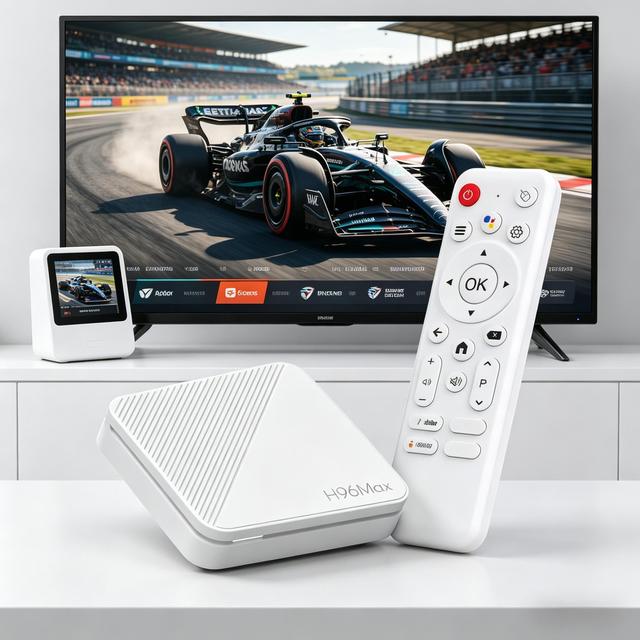 Smart TV Streaming Box H96Max Allwinner H313 Quad Core Android 14.0 2GB RAM 4K Set-Top Box with BT Voice Remote