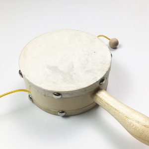 Wooden Rattle <b>Drum</b> <b>Hand</b> <b>Drum</b> Musical Instrument Toy Orff Percussion Instrument for Kids Babies Playing Wholesale Music Toy - Product Image 5