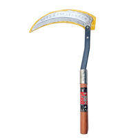 Manche en bois courbé faucille herbe blé riz plante couteau désherbage outil style russe grande faucille récolte agricole faucille