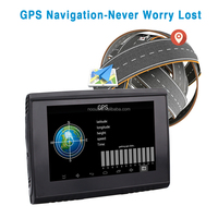 Système de navigation GPS étanche à écran tactile noir avec visualisation de photos et cartes 3D, couverture mondiale pour motos, carte IGO 1 an