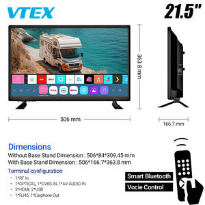 22 pouces Web OS <span class=keywords><strong>Camping</strong></span> RV <span class=keywords><strong>TV</strong></span> VESA <span class=keywords><strong>WiFi</strong></span> BT Chargeur de voiture Support mural Smartphone Miroir Telesivion Caravana Android Smart DC 12V <span class=keywords><strong>TV</strong></span> - Product Image 4