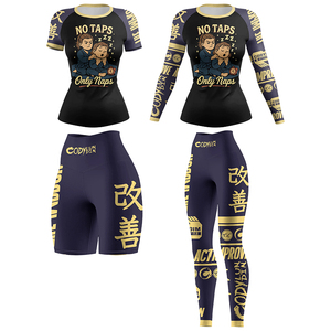 OEM/ODM Ensembles de compression pour femmes à manches longues BJJ MMA Anti-UV UPF50 T-shirt à séchage rapide Leggings Collants Shorts Rashguards Combinaisons de sport - Product Image 1
