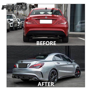 FEITUO - Piezas de Automóviles de Alta Calidad, Parachoques, Faldones Laterales, Kit de Carrocería para Mercedes Benz Clase CLA W117 2013-2019, Mejora a <span class=keywords><strong>AMG45</strong></span> - Product Image 5