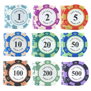 Fiches da <span class=keywords><strong>Poker</strong></span> Personalizzabili con Logo Stampabile, Multi-denominazione, 14g, per Intrattenimento in Casinò e Feste - Product Image 3