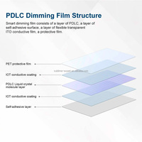 Elektrochrome Glasfolie für Fenster-Sichtschutz PDLC Smart Film für Glas Schaltbare Intelligente Folie PDLC Fabrik