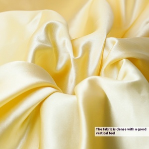 High-Density Stretch Satin Fabric Weft Knitted Silk-Like <strong>Red</strong> Solids <strong>Pattern</strong> for Breathable Garments Cheongsam Edging Lining Bags - Product Image 5