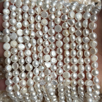 8-9mm Zhuji Gros Pépite Naturelle Baroque Perle D'eau Douce Brin