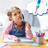 Crayons de papeterie en bois personnalisés 24 pièces, crayons à dessin pour enfants avec gomme pour l'école