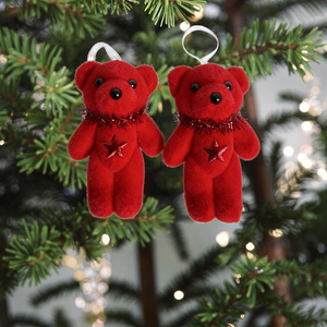 Gấu trang trí Giáng sinh An toàn DIY Động vật bằng gỗ bền bỉ Sử dụng trong nhà cho bữa tiệc tại cửa hàng hoa - Product Image 2