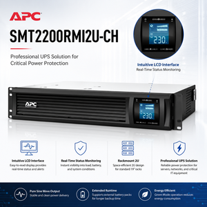 Fuente <span class=keywords><strong>de</strong></span> alimentación ininterrumpida <span class=keywords><strong>APC</strong></span> UPS <span class=keywords><strong>de</strong></span> 1980W/2.2KVA, batería <span class=keywords><strong>de</strong></span> energía UPS <span class=keywords><strong>de</strong></span> <span class=keywords><strong>respaldo</strong></span> estabilizada con voltaje montado en rack <span class=keywords><strong>de</strong></span> W/2.2KVA - Product Image 1