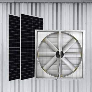 Ventilador de Extracción de Aire Industrial Axial para Invernadero de 1220 mm, Ventilación de Invernadero para Aves de Corral, Refrigeración Solar - Product Image 1