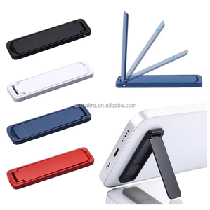 MAITRE Mini support de téléphone portable pliable en alliage de zinc Ultra mince 3.5mm Portable <span class=keywords><strong>Invisible</strong></span> Desktop Fit 4.95-6.43 Inch Phones - Product Image 5