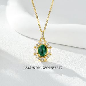 Fashion Jewelry <b>Necklace</b> Pendant <b>Necklace</b> Fine Jewelry <b>Necklace</b> Silver 925 Jewelry For Women Sterling Silver 925 Jewellery oval - Product Image 2