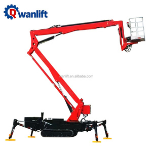 12m Hot <strong>Sale</strong> Diesel Engine Hydraulic Arm Telescopic <strong>Tracked</strong> Crawler Articulated Boom Lift Spider Lift - Product Image 1