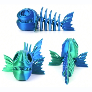 Juguete de Piranha Articulado de Resina, Diseño Divertido y Móvil de Animal para Decoración de Escritorio, Antiestrés y Descompresión - Regalo de Boda y Cumpleaños - Product Image 1