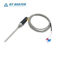 Sonde de température RTD Hongtai résistante à la corrosion Pt100 Pt1000 Pt, sonde en acier inoxydable à 3 fils pour le chauffage des réservoirs de liquides et d'huiles