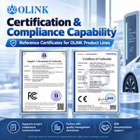 OLINK 1000V 250A CCS1 zu CCS2 DC AC Adapter Schnell-Ladeadapter für Amerikanische Ladestationen und Europäische CCS2 Elektrofahrzeuge