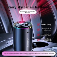 Diffuseur d'arômes pour voiture avec anneau lumineux RVB à dégradé, rotation tourbillonnante, double commandes tactiles, rechargeable par Type-C