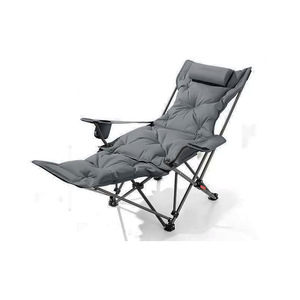 Chaise pliante portable d'extérieur, chaise lune, chaise de camping et de plage, chaise longue de camping, <span class=keywords><strong>lit</strong></span> de sieste avec coton - Product Image 2