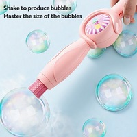 Machine à bulles pour garçons et filles, baguettes à bulles, pistolets magiques et machine à bulles de fumée rebondissantes