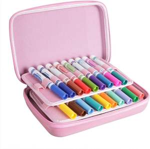 Estuche de viaje de carcasa dura funcional de gran tamaño para <span class=keywords><strong>rotuladores</strong></span> de bolígrafos <span class=keywords><strong>lavables</strong></span> ultra limpios <span class=keywords><strong>Crayola</strong></span> 40 colores clásicos-solo estuche - Product Image 4