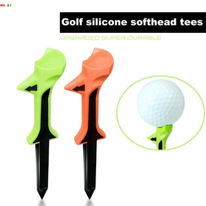 Tees de golf en plastique de haute qualité, écologiques, à tête souple, à double section, avec embase inclinée, personnalisables avec logo imprimé, vente en gros - Product Image 2