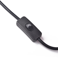 Haute qualité afrique du sud SABS Standard 16A prise tête de serpent forme rallonge avec interrupteur Lite noir câble de grande taille