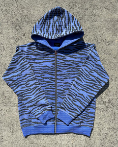 Felpe e Maglioni da Uomo Oversize Personalizzati con Stampa DTG Integrale, Effetto Consumato, Zip, Tessuto Pesante 480 GSM, Motivi Zebrati e <span class=keywords><strong>Tigre</strong></span> - Product Image 2