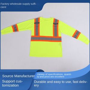 Camiseta de Manga Larga Reflectante de Seguridad con Franja Reflectante en el Cuello, Suministro Directo de Fábrica, Varios Tamaños - Product Image 2