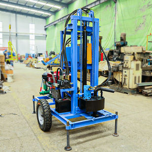 시추공 드릴용 견인 휠 유형 디젤 200m 깊은 유압 Dth 물 우물 드릴링 장비 - Product Image 5