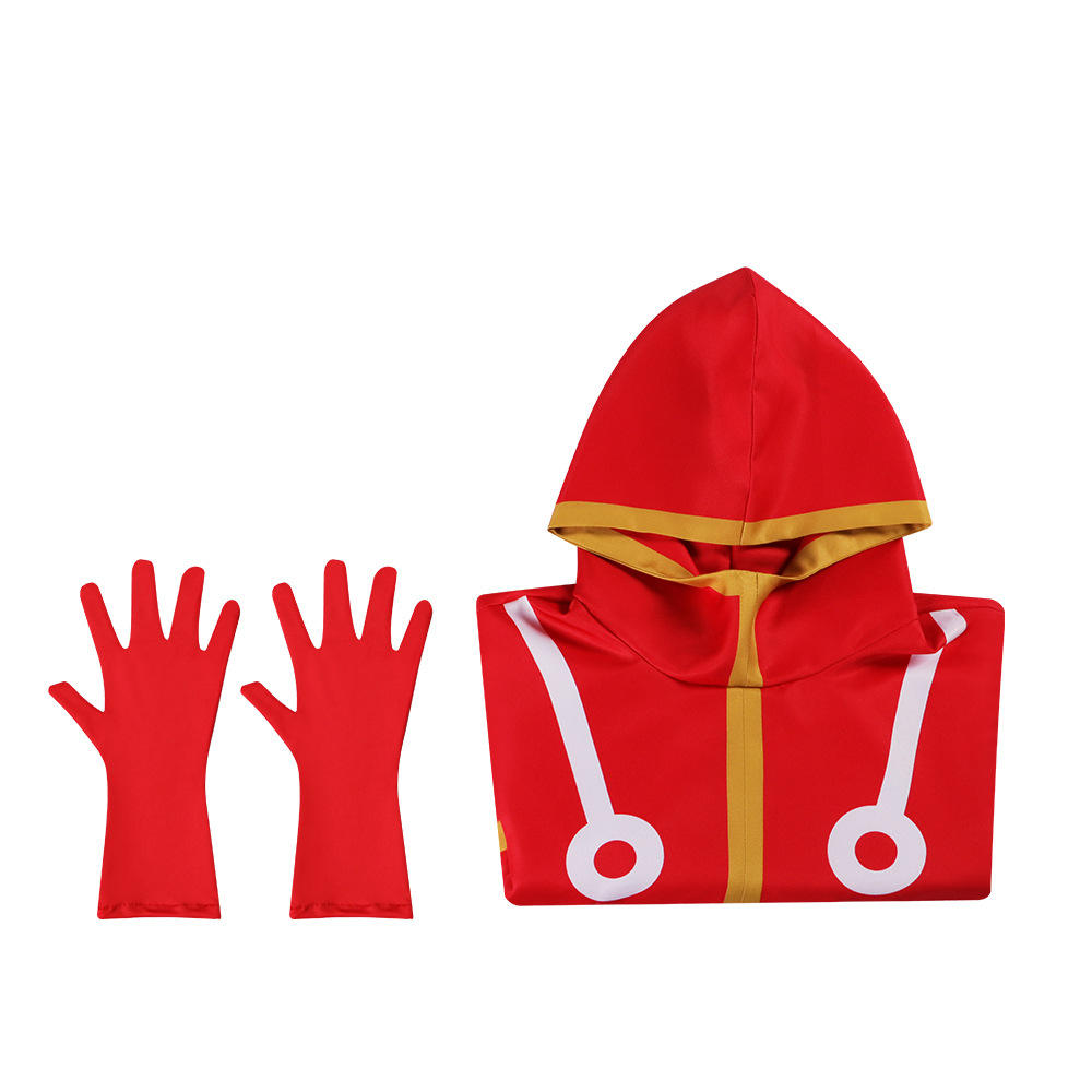 Luffy SSG Rouge (Vêtements + Gants)