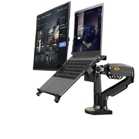 NB F160-FP Support pour ordinateur portable de 10 à 17 pouces Rotation à 360 ° de 10 à 32 pouces Air Press Full Motion Gas Strut LCD Table Screen Desk Support Nouveau produit