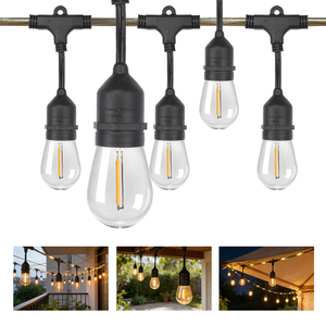 Guirlandes lumineuses LED décoratives longues, étanches pour l'extérieur, avec prise américaine homologuée ETL - Product Image 6