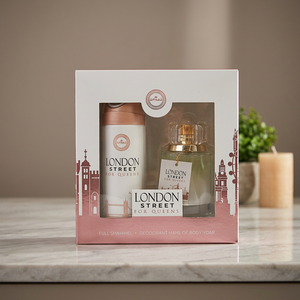 Coffret de découverte London Street For Queens avec spray parfumé et déodorant, collection de soins corporels pour parfum unisexe - Product Image 1