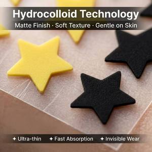 Hydrokolloid-Stern-Akne-Pflaster mit Matter Oberfläche, Pickelpflaster in 8 Farben, Schnelle Absorption, Behandlung von Hautunreinheiten - Product Image 3